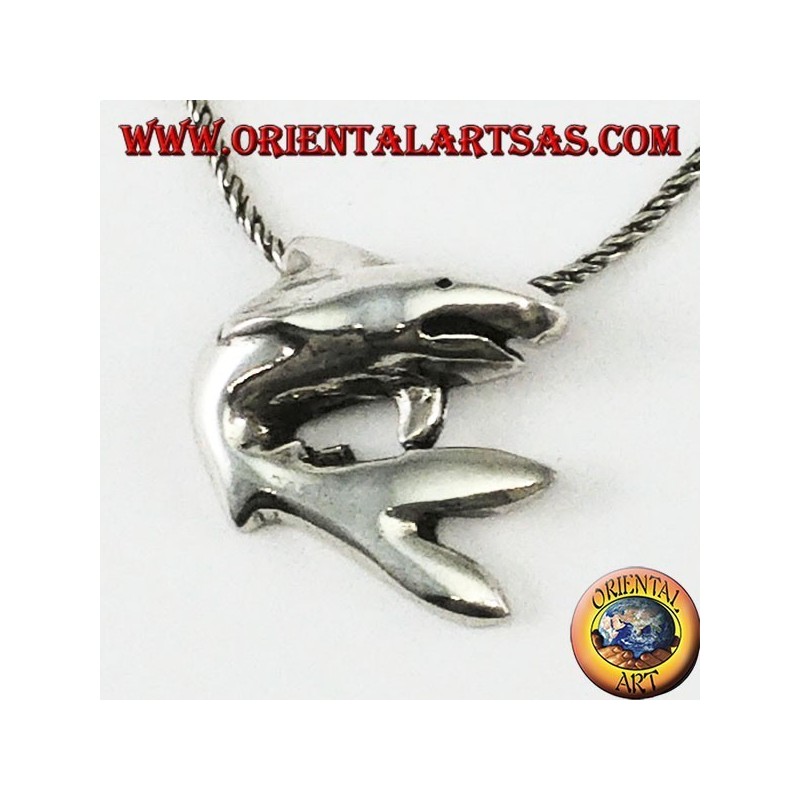 Pendentif en argent le requin