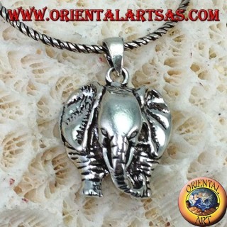 Pendentif éléphant en argent avec proboscis