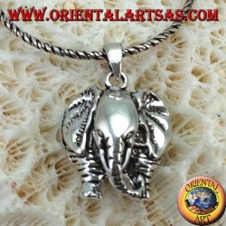 Pendentif éléphant en argent avec proboscis