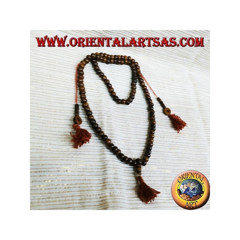 Mala Buddhist Rosary for Mediation 108 Granos en pulido hueso de yak.