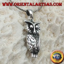 Colgante en forma de búho en plata
