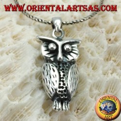 Colgante en forma de búho en plata