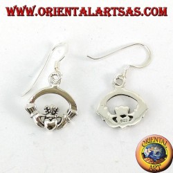 Claddagh Celtic silver earring