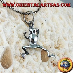 Pendentif grenouille en argent