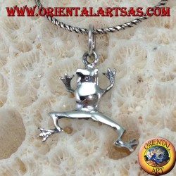 Pendentif grenouille en argent