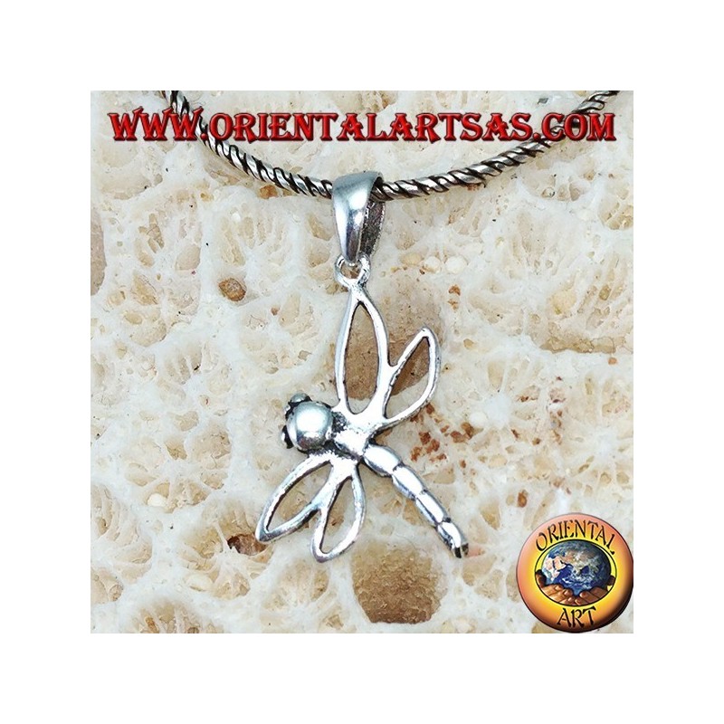 Ciondolo in argento Libellula
