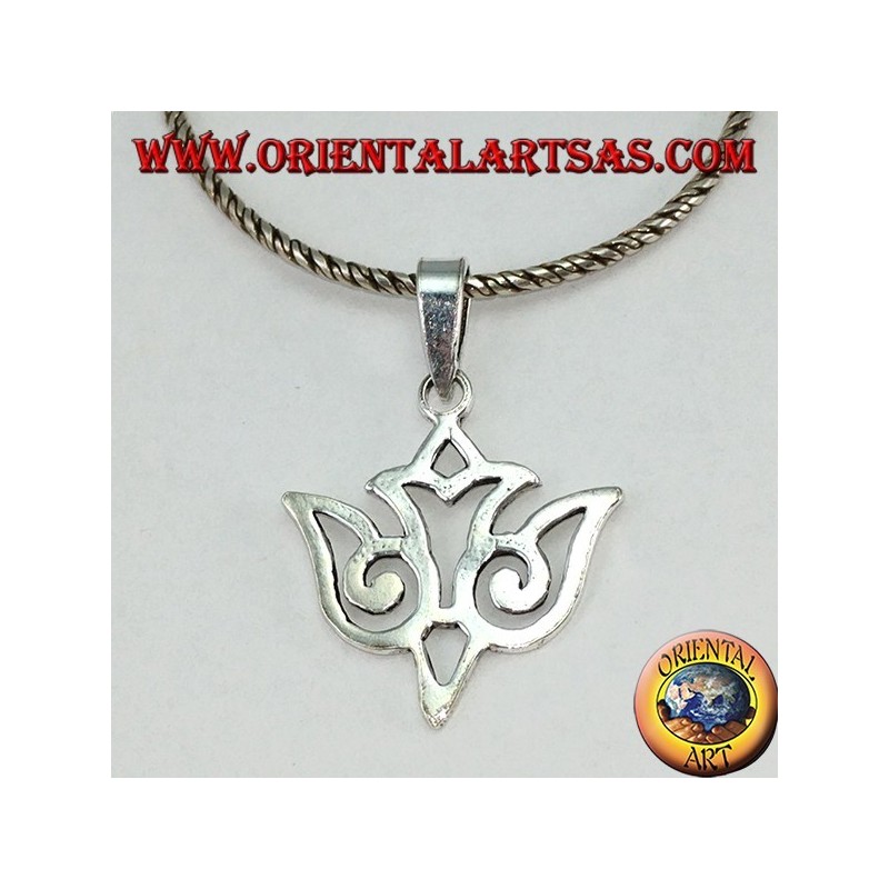 Silber Anhänger Taube Maori durchbohrt