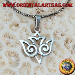 Silber Anhänger Taube Maori durchbohrt