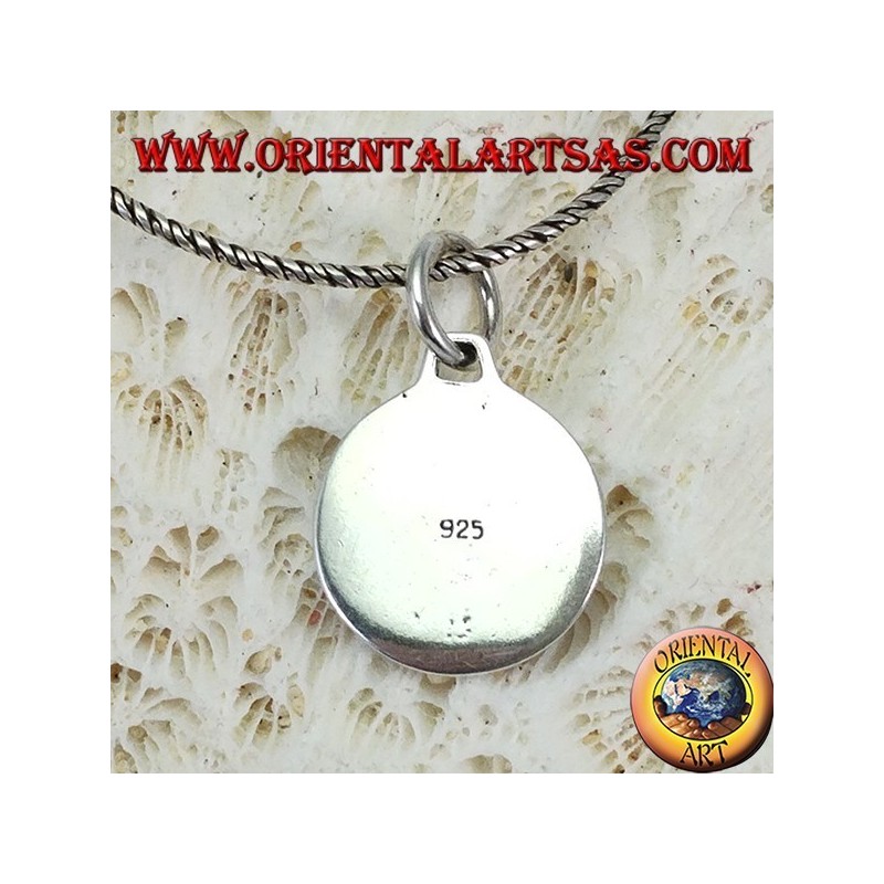 Pendentif médaille d'argent de Saint Christophe