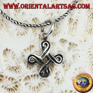 Pendentif en argent Saint John's noeud