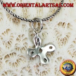 Pendant in silver Saint John's knot