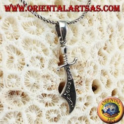 Pendentif épée en argent scimitar