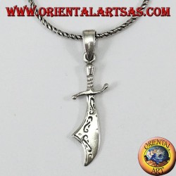 Pendentif épée en argent scimitar