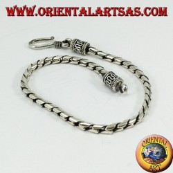 Silbernes Armband mit rundem Gelenk