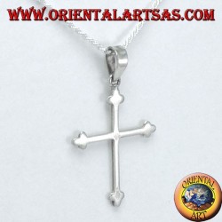 Silberner Anhänger mit einfachem Ankerkreuz