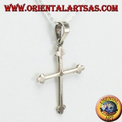 Silberner Anhänger mit einfachem Ankerkreuz