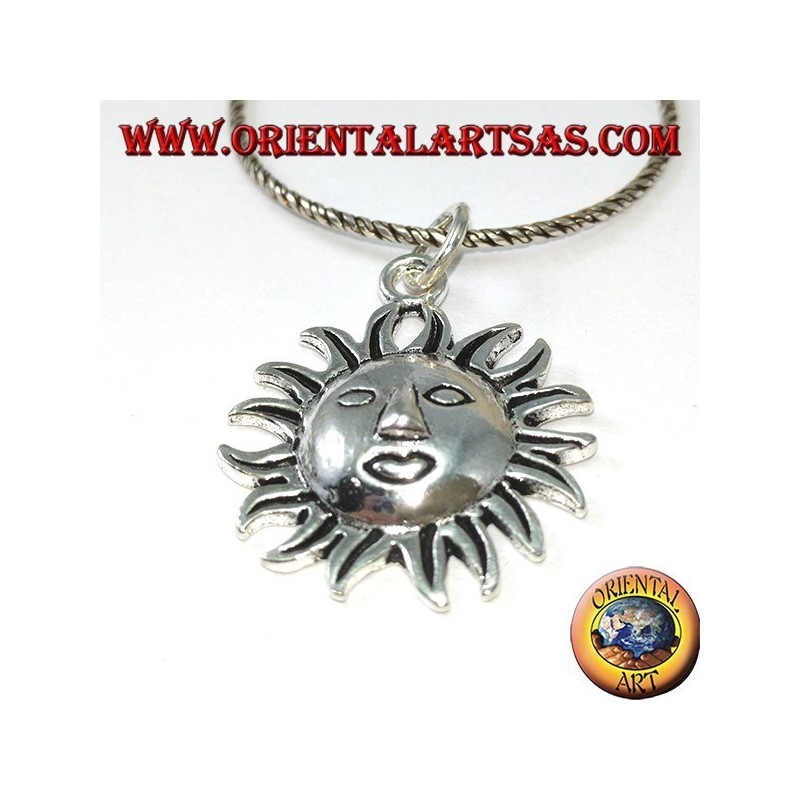 Colgante de plata la cara del sol