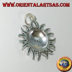 Pendentif en argent le visage du soleil