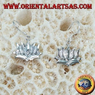 Pendientes de plata 925 la flor de loto