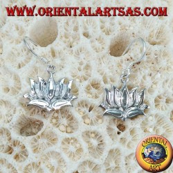 925 Silber Ohrringe die Lotusblume