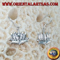 925 Silber Ohrringe die Lotusblume