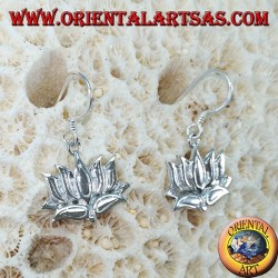 Pendientes de plata 925 la flor de loto