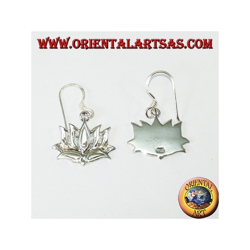 925 Silber Ohrringe die Lotusblume