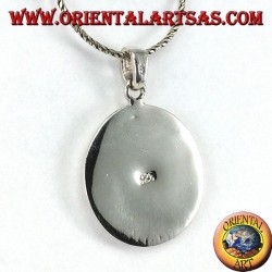 Pendentif en argent avec nacre ronde