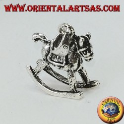 Pendant in silver rocking horse