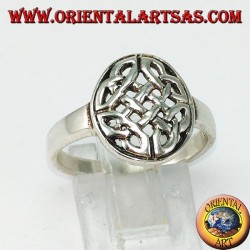Silver ring Celtic knot of duleek