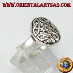Bague en argent, Duleek noeud symbole celtique