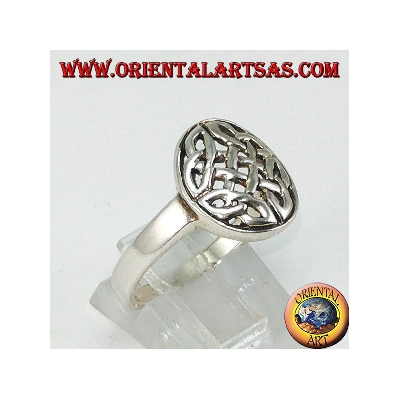 Bague en argent, Duleek noeud symbole celtique