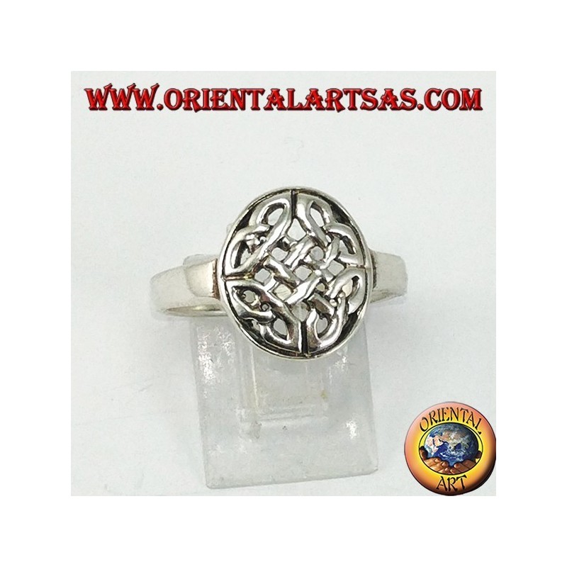 Bague en argent, Duleek noeud symbole celtique