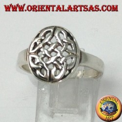 Silberring Keltischer Knoten von Duleek