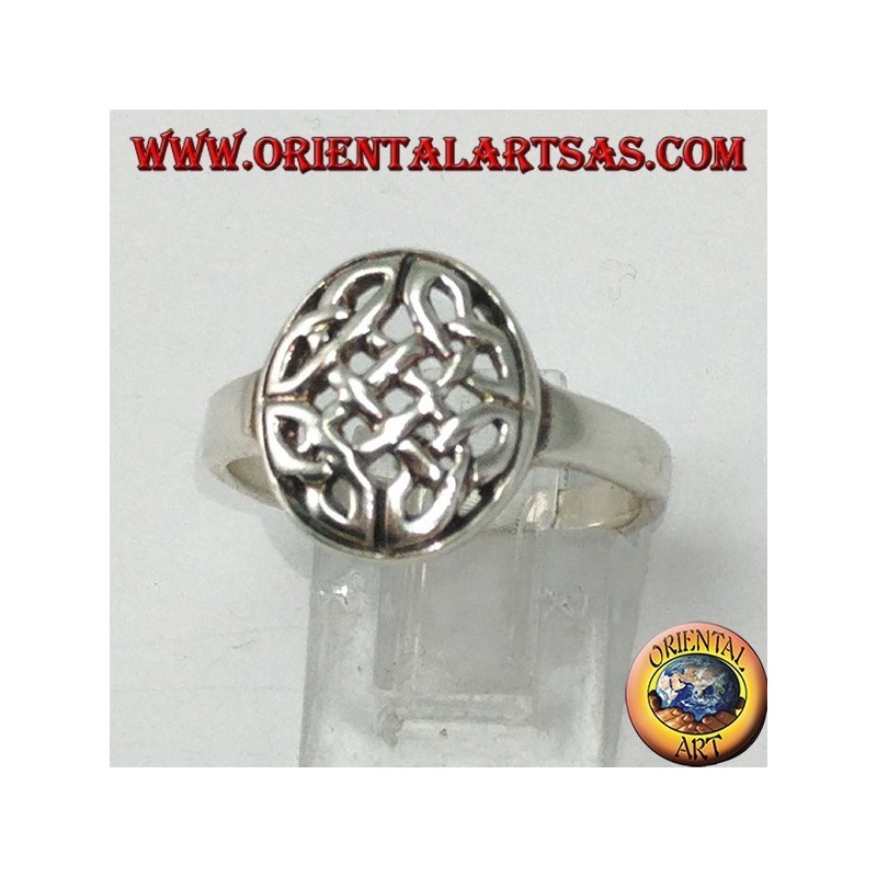 Silberring Keltischer Knoten von Duleek