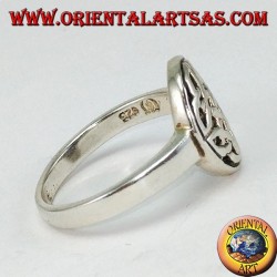 Silver ring Celtic knot of duleek