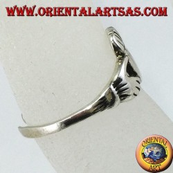 Anillos cladang plateados para pies o falanges