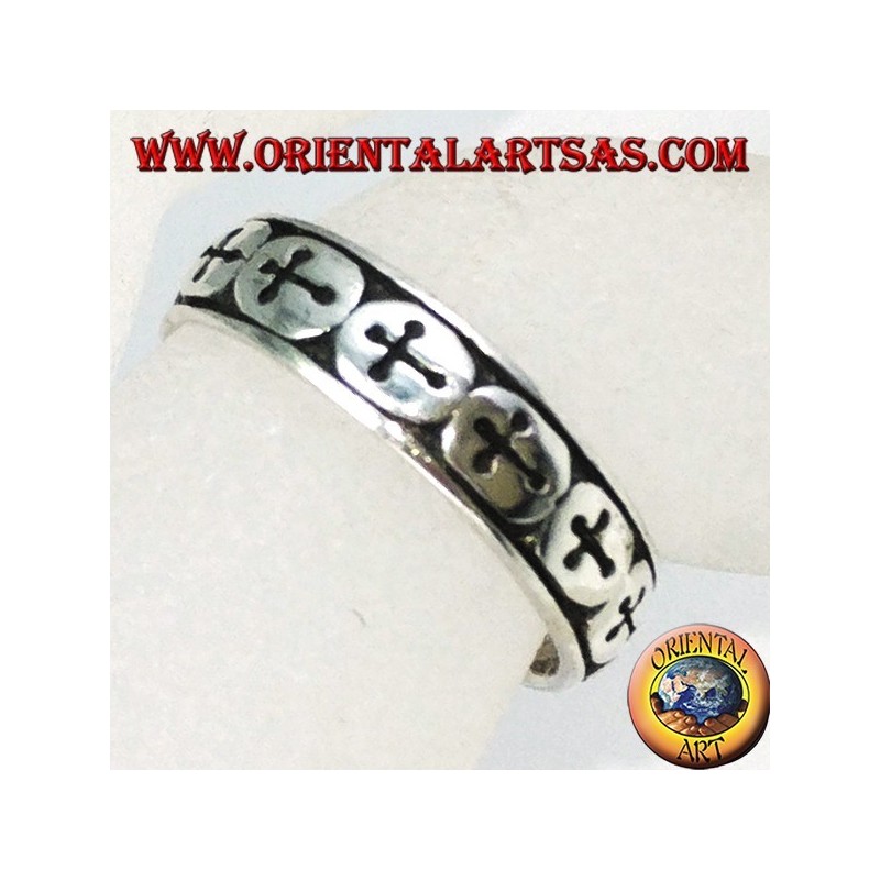Anillos de plata con cruces para pies o falanges