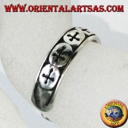 Anillos de plata con cruces para pies o falanges