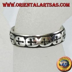 Anillos de plata con cruces para pies o falanges