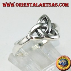 Silberne Ringknoten von Tyrone (keltischer Knoten) einfach