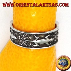 Anillos de plata con gecko para pies o falanges
