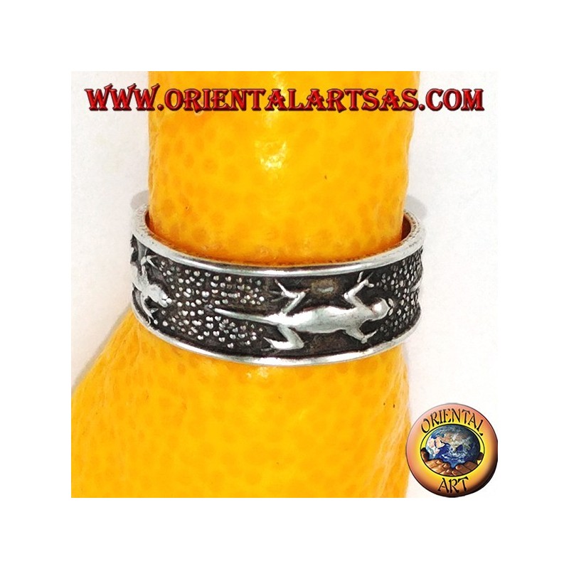 Bagues en argent avec gecko pour les pieds ou les phalanges