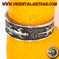 Silberne Ringe mit Gecko für Füße oder Phalanx