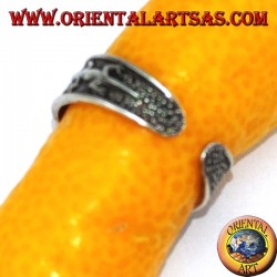 Anillos de plata con gecko para pies o falanges