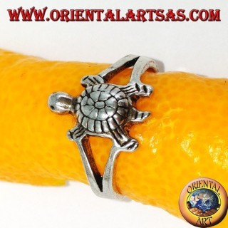 Silver rings with turtle for feet or phalanxes