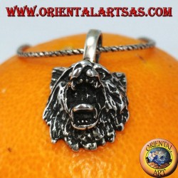 la tête de loup pendentif en argent