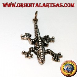Colgante en plata Iguana lagarto prehistórico