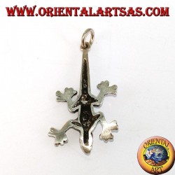 Colgante en plata Iguana lagarto prehistórico