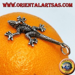 Ciondolo in argento Iguana lucertola preistorica